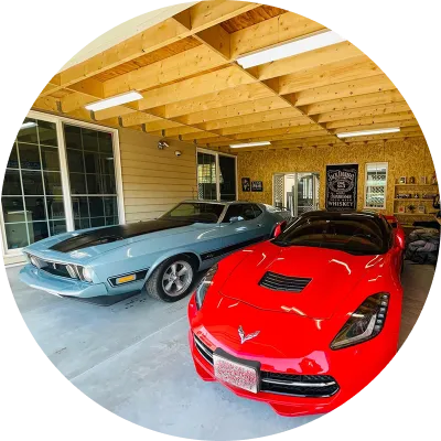 愛車を堪能する家